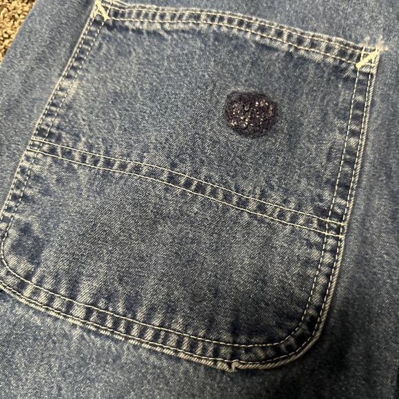 Vintage Carhartt Bib Overalls Men's Size 42x30 90s Y2K Medium‎ Wash - Picture 4 of 8